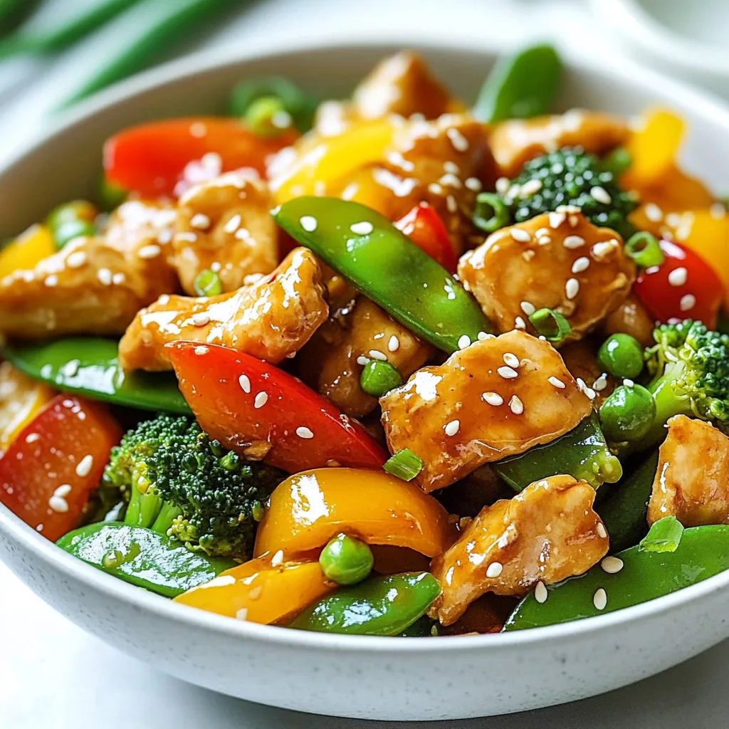 Honey Garlic Chicken Stir Fry Leckere und schnelle Mahlzeit