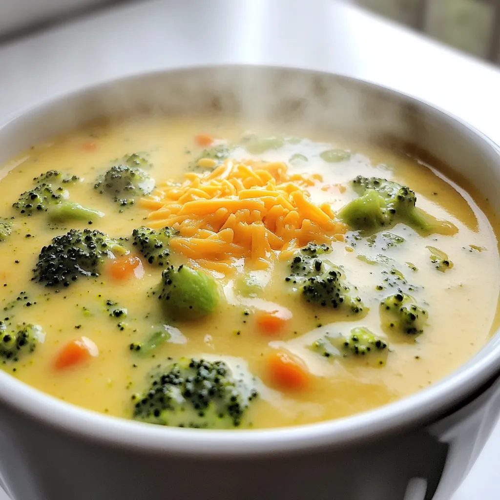 Cremige Brokkoli Cheddar Suppe Einfache Genusszeit