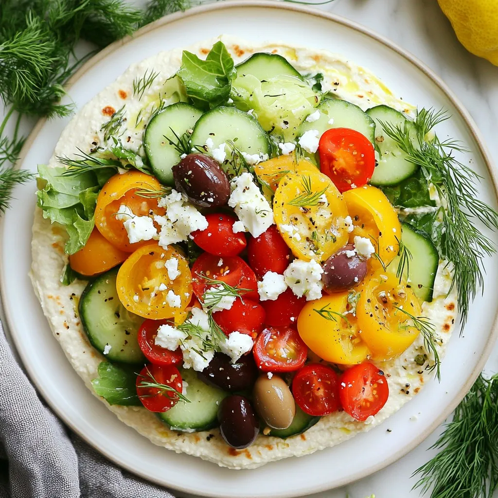 Griechische Hummus Veggie Wraps einfache und gesunde Wahl