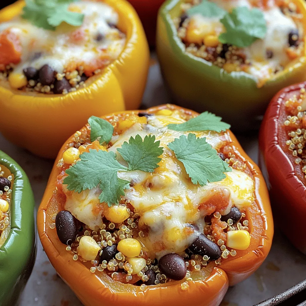 Air Fryer Stuffed Peppers with Quinoa Leckereien