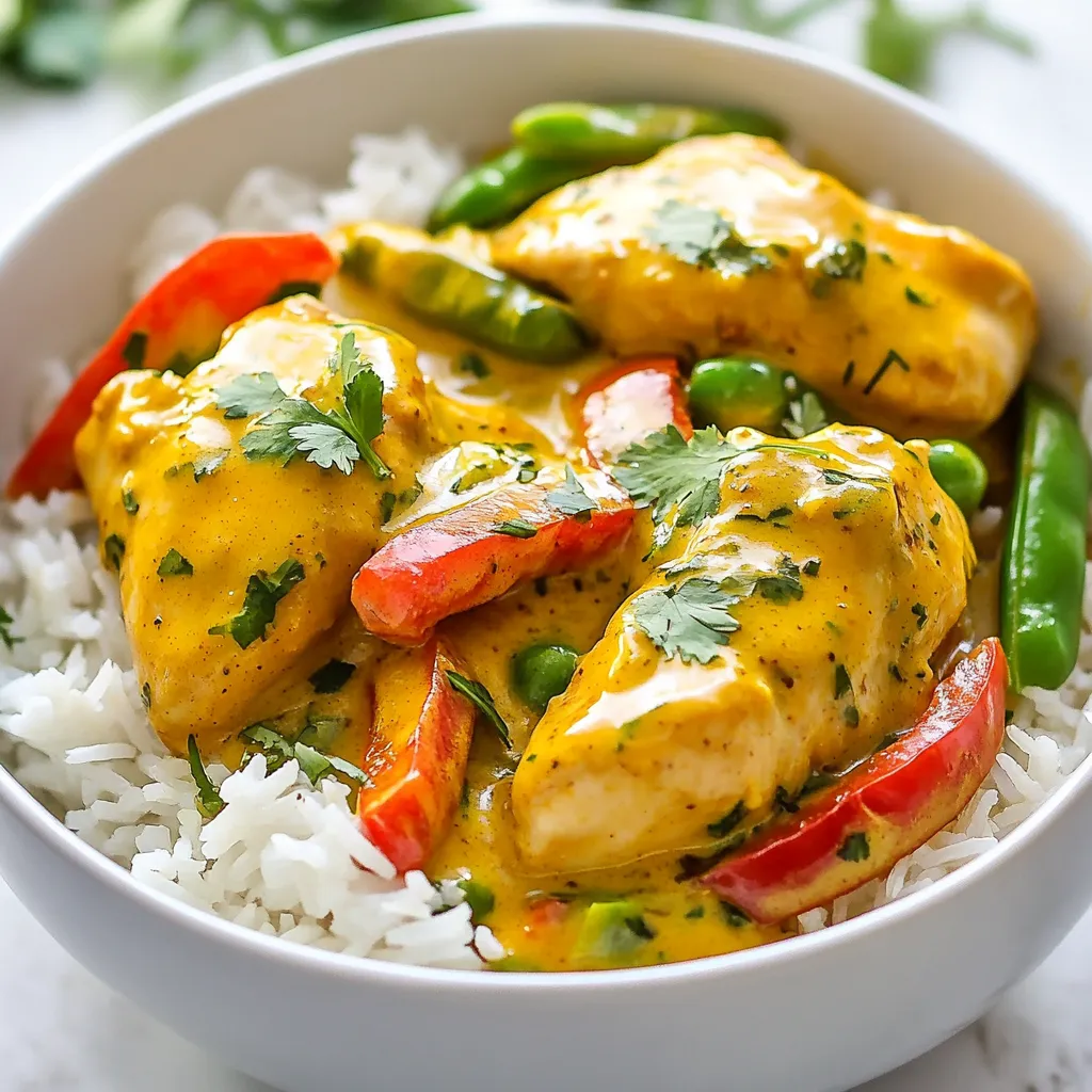 Coconut Ginger Curry Chicken Einfach und Lecker