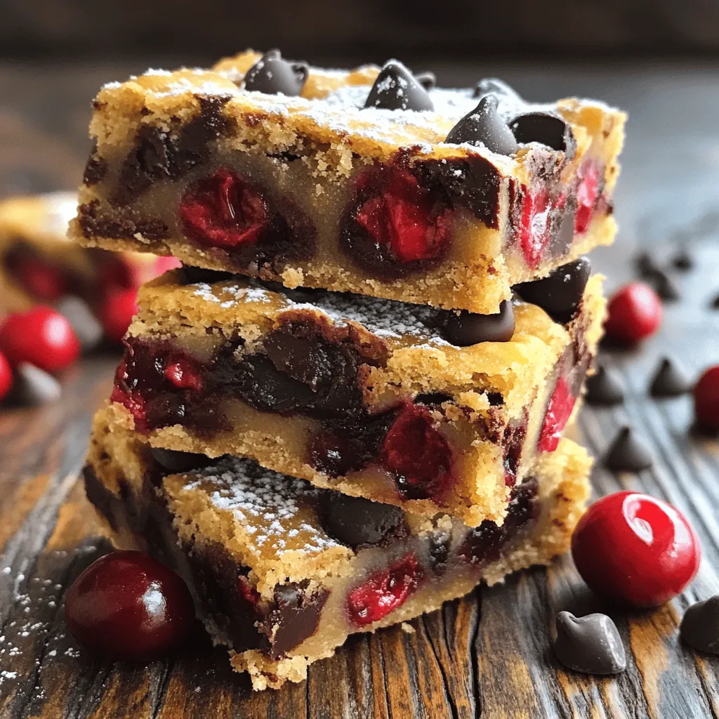 Cherry Chocolate Chip Breakfast Bars Einfaches Rezept