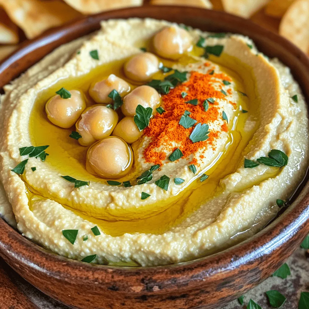 Roasted Garlic Hummus Lecker und Einfach Zubereiten