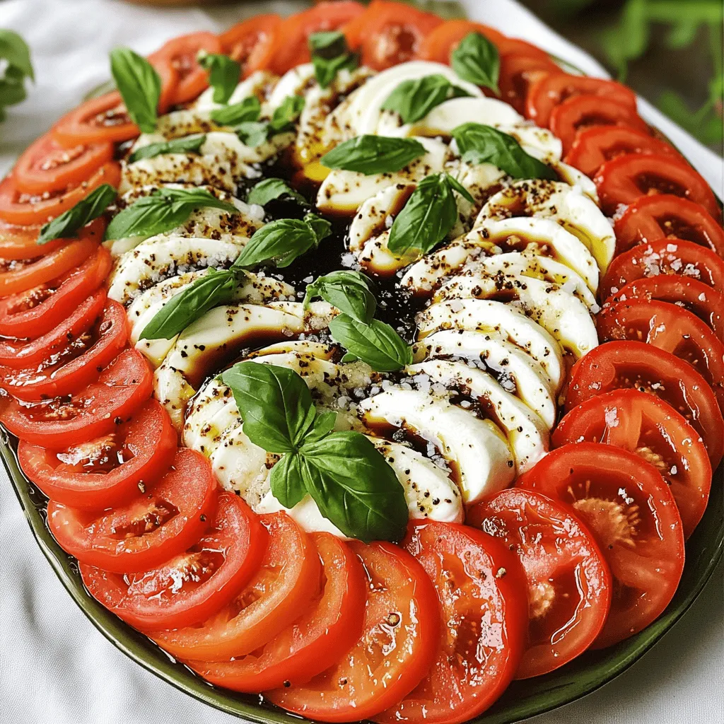 Klassischer Caprese-Salat Frisch und Einfach Zubereiten