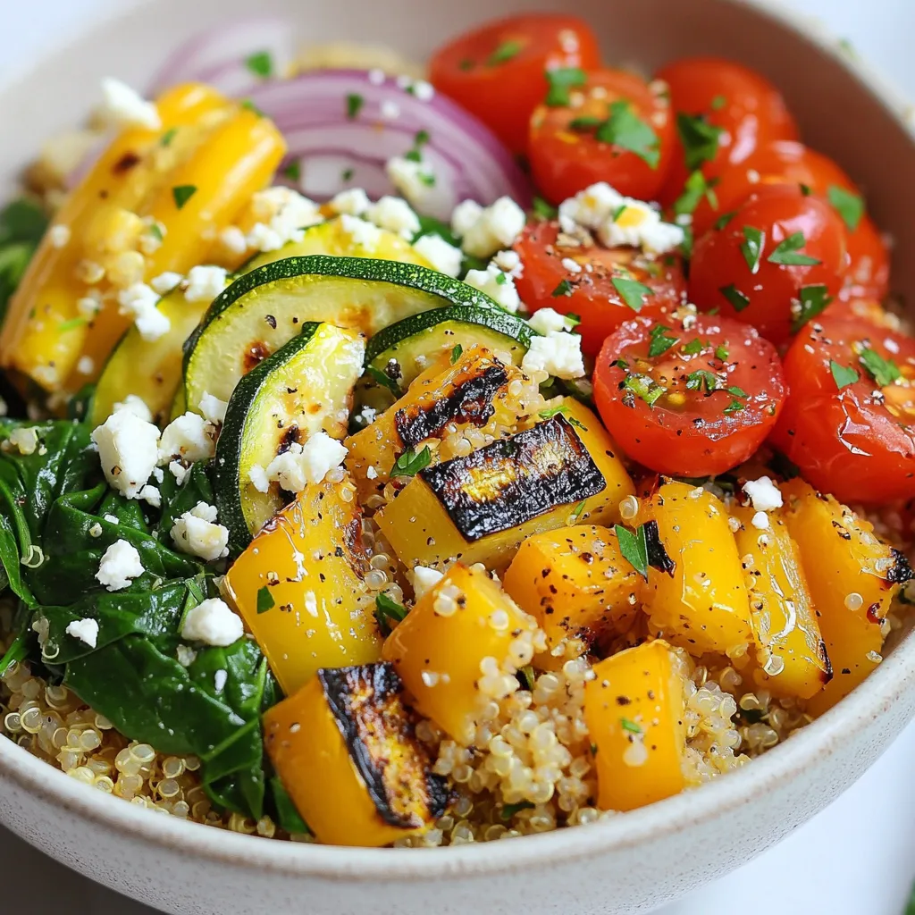 Roasted Vegetable Quinoa Bowl Gesunde und nahrhafte Mahlzeit
