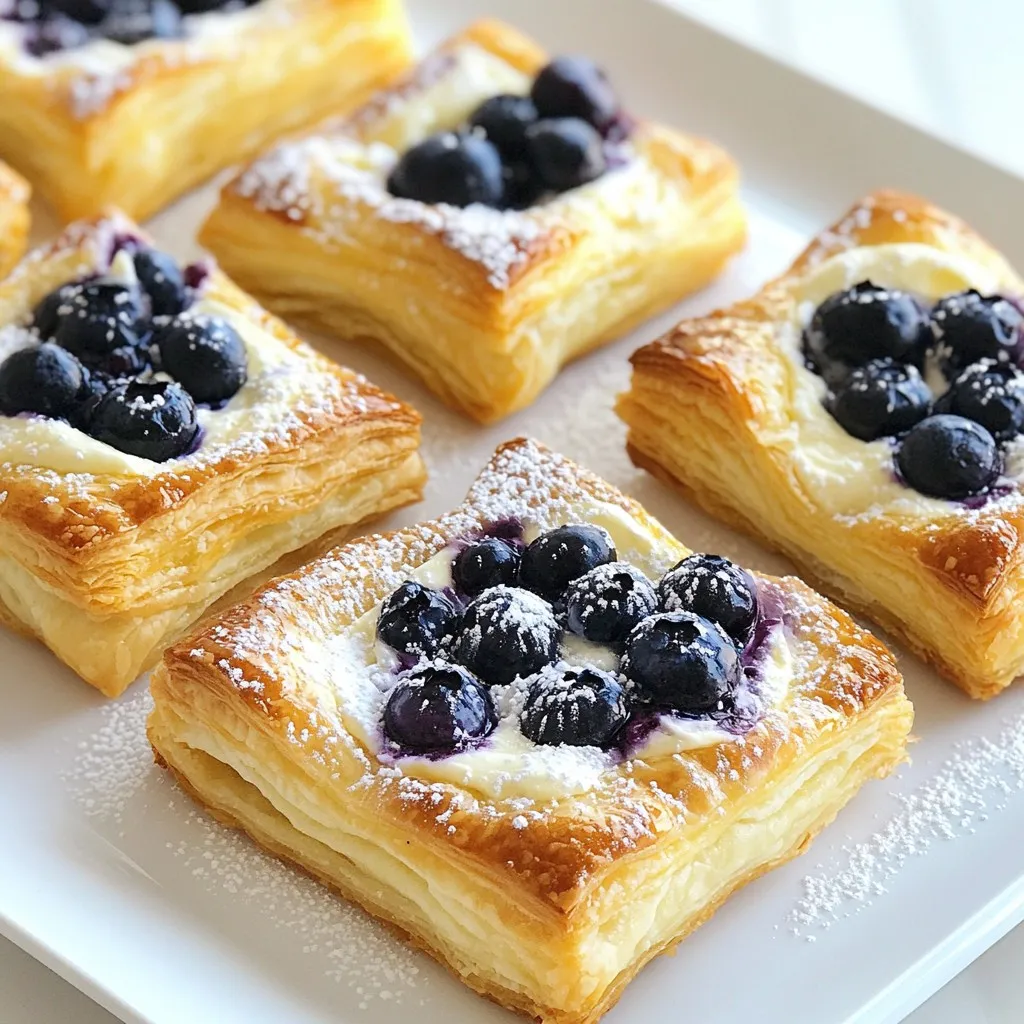 Blaubeer Cream Cheese Danish Leckeres Rezept für Jedermann