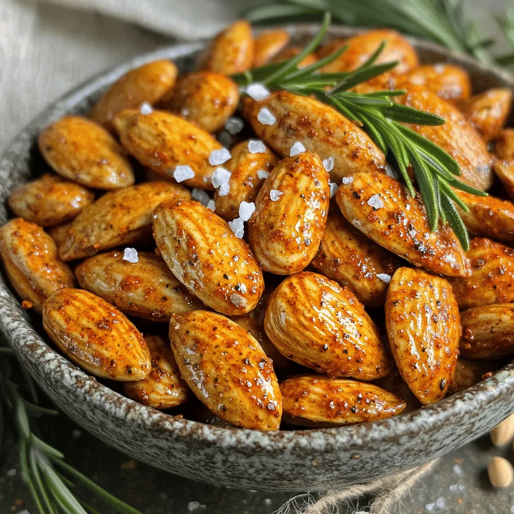 Würzige geröstete Mandeln Snack für jeden Anlass