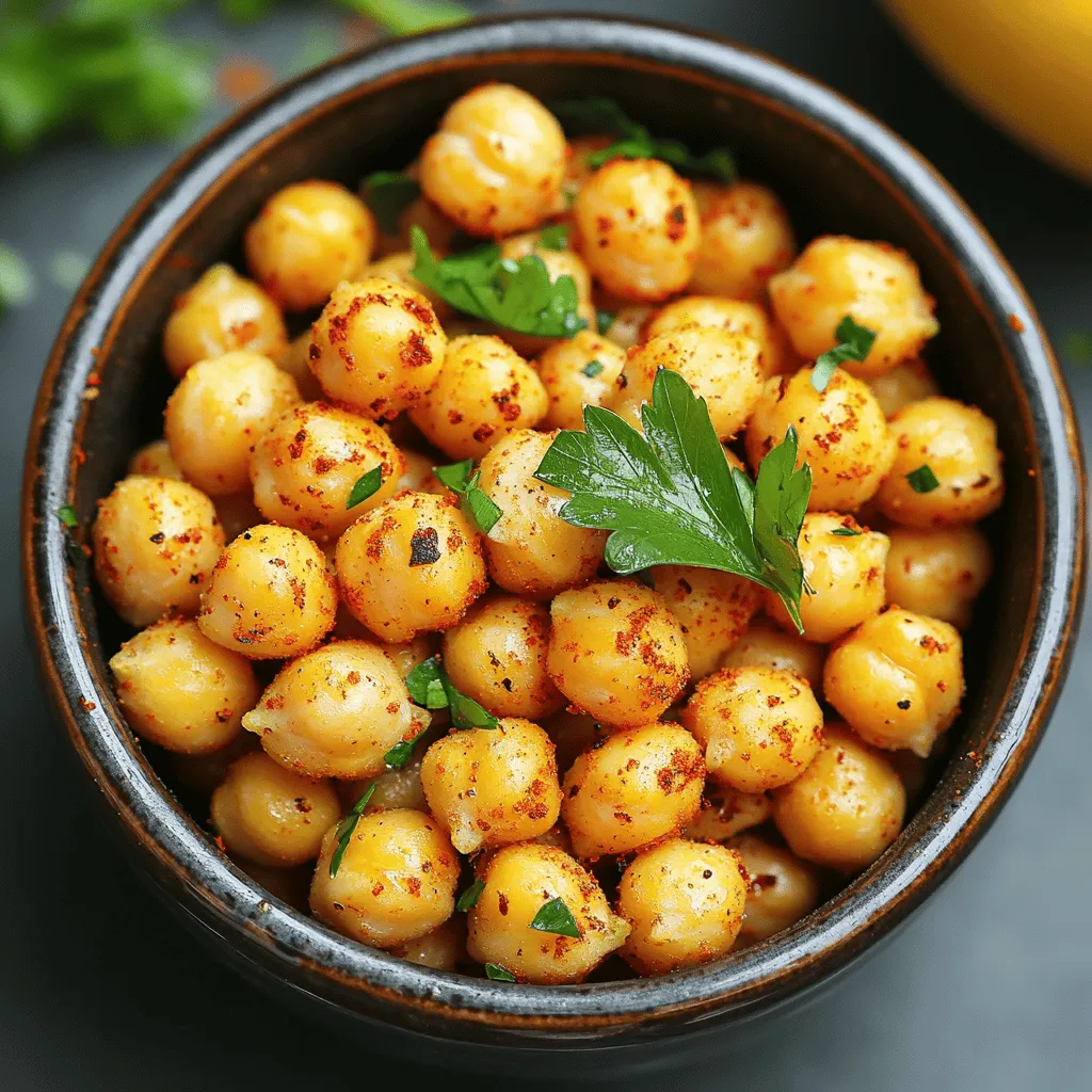 Knusprige Kichererbsen in der Luftfritteuse zubereiten