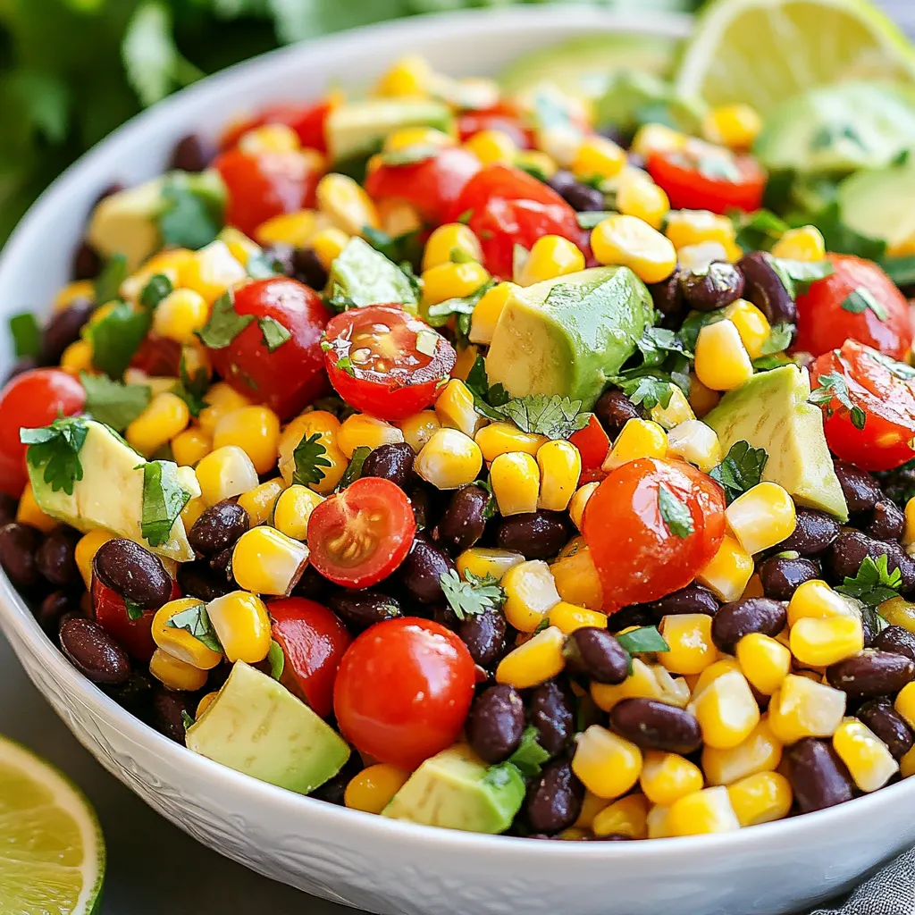 Zesty Black Bean Corn Salad Frisch und Gesund genießen