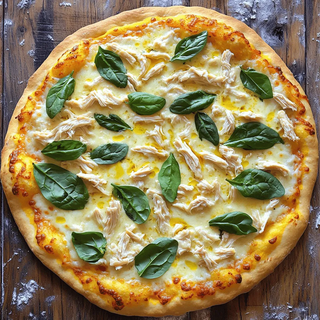 Easy Chicken Alfredo Pizza Einfaches und Schnelles Gericht