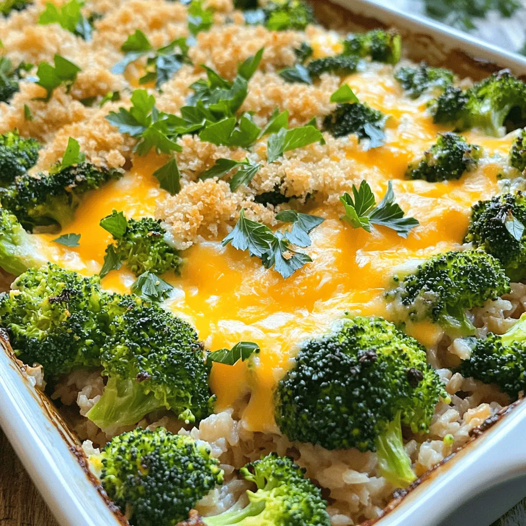Köstlicher Cheesy Broccoli Rice Casserole für alle