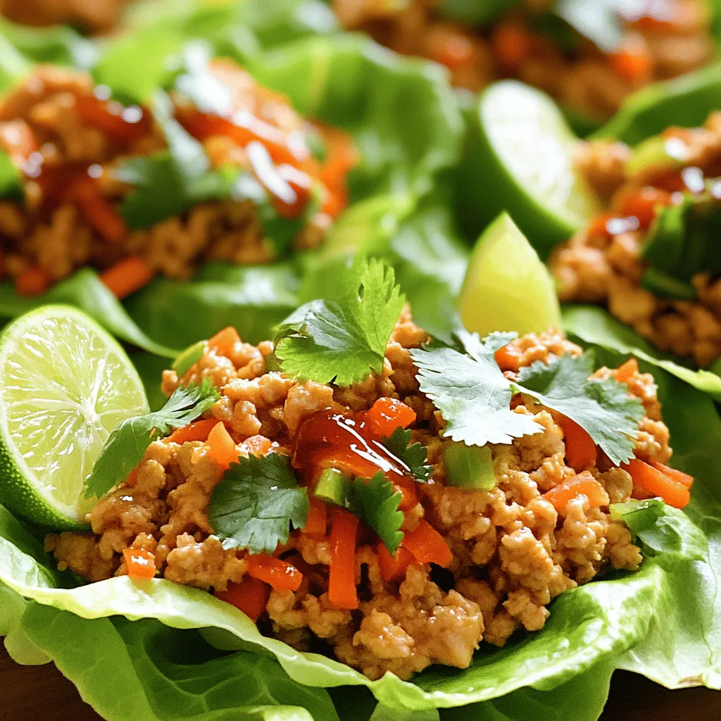 Spicy Chicken Lettuce Wraps Einfache und schnelle Idee
