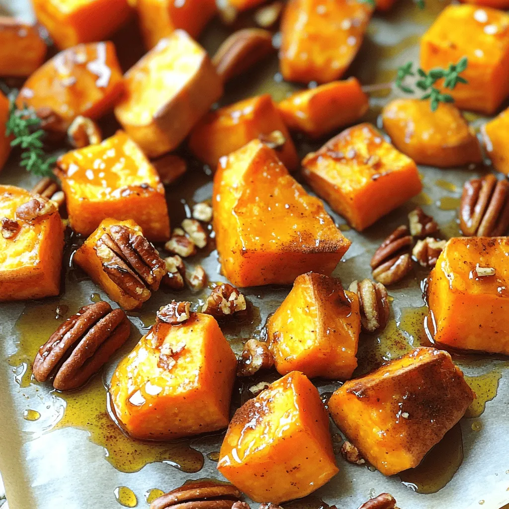 Maple Roasted Sweet Potatoes Lecker und Nahrhaft