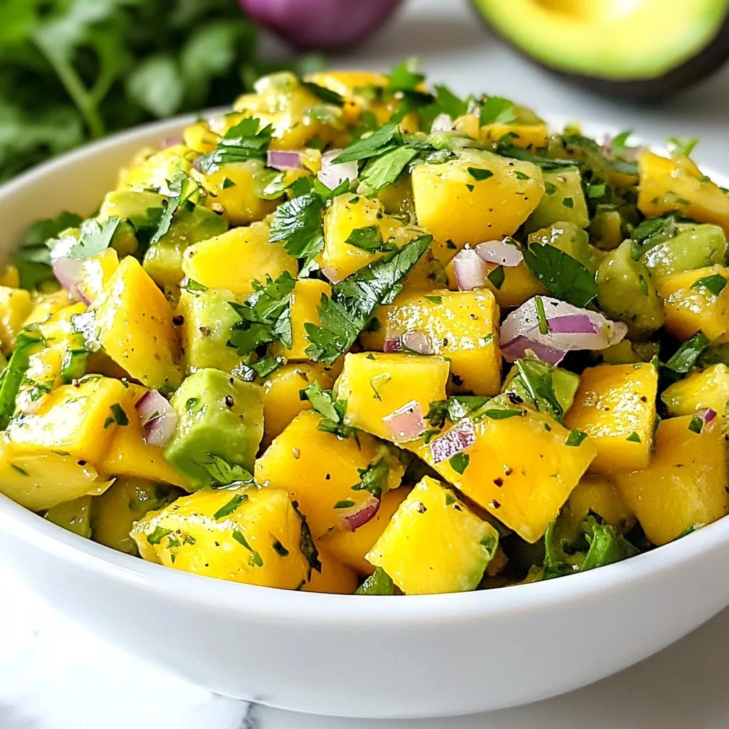 Mango Avocado Salsa Frisch und Einladend Genießen