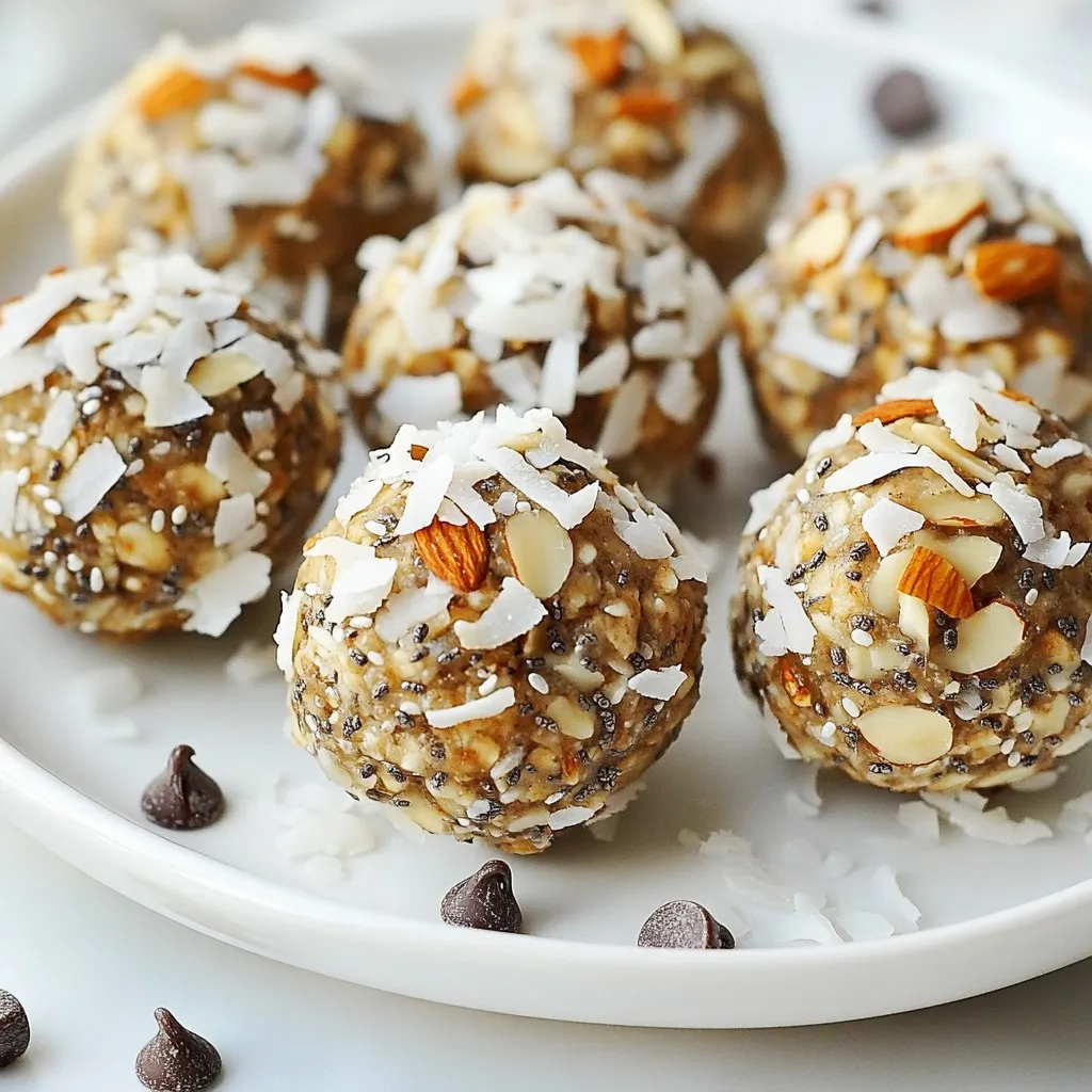 Kraftvolle Coconut Almond Energy Bites Für Energieboost