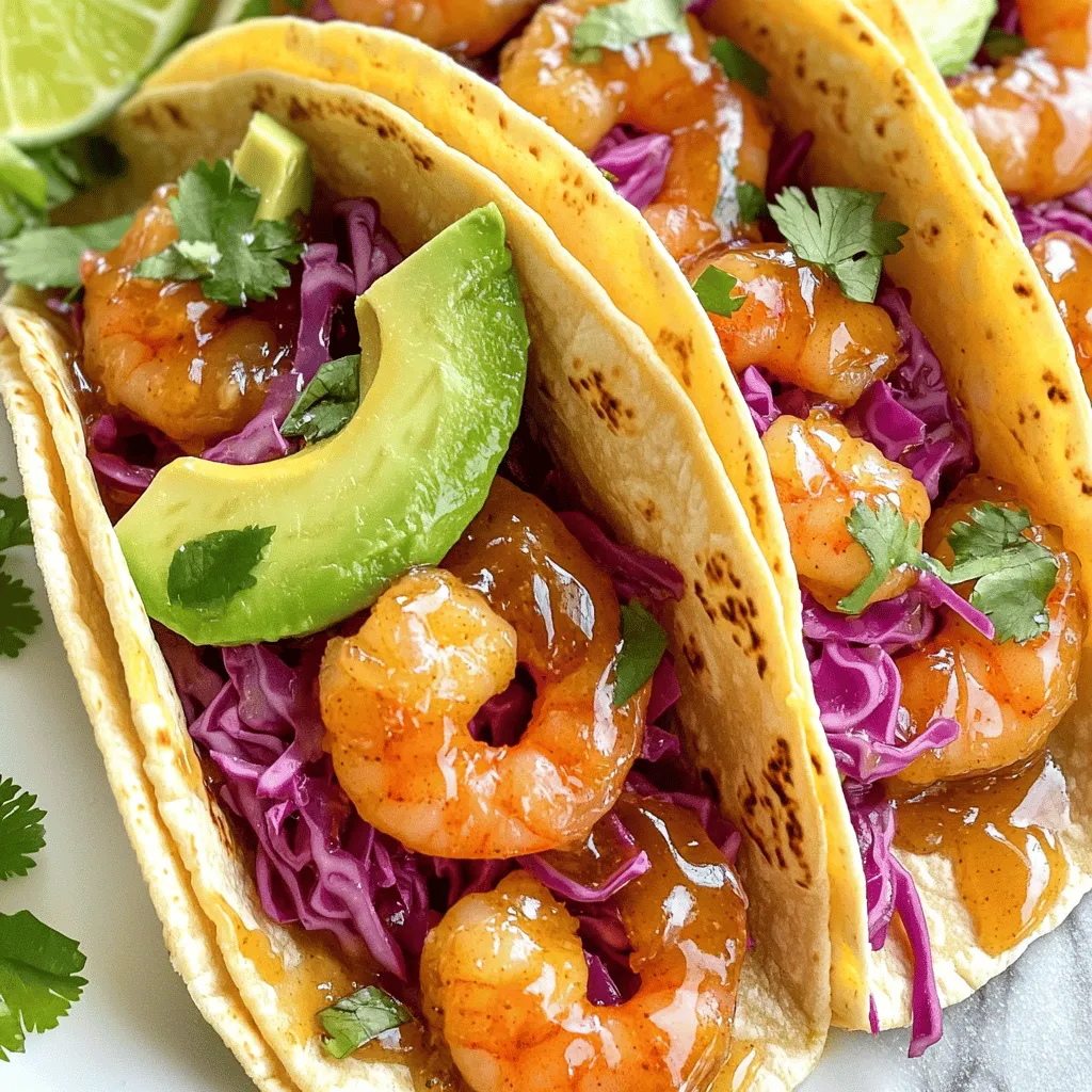 Honig Knoblauch Garnelen Tacos Einfach und Lecker