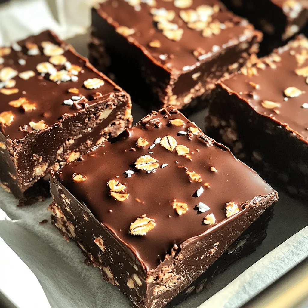 No-Bake Chocolate Oat Bars Leckerer Snack für Alle