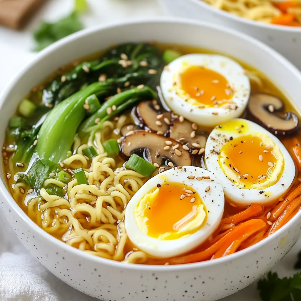 Spicy Garlic Ramen Bowls Schnelle und Einfache Idee