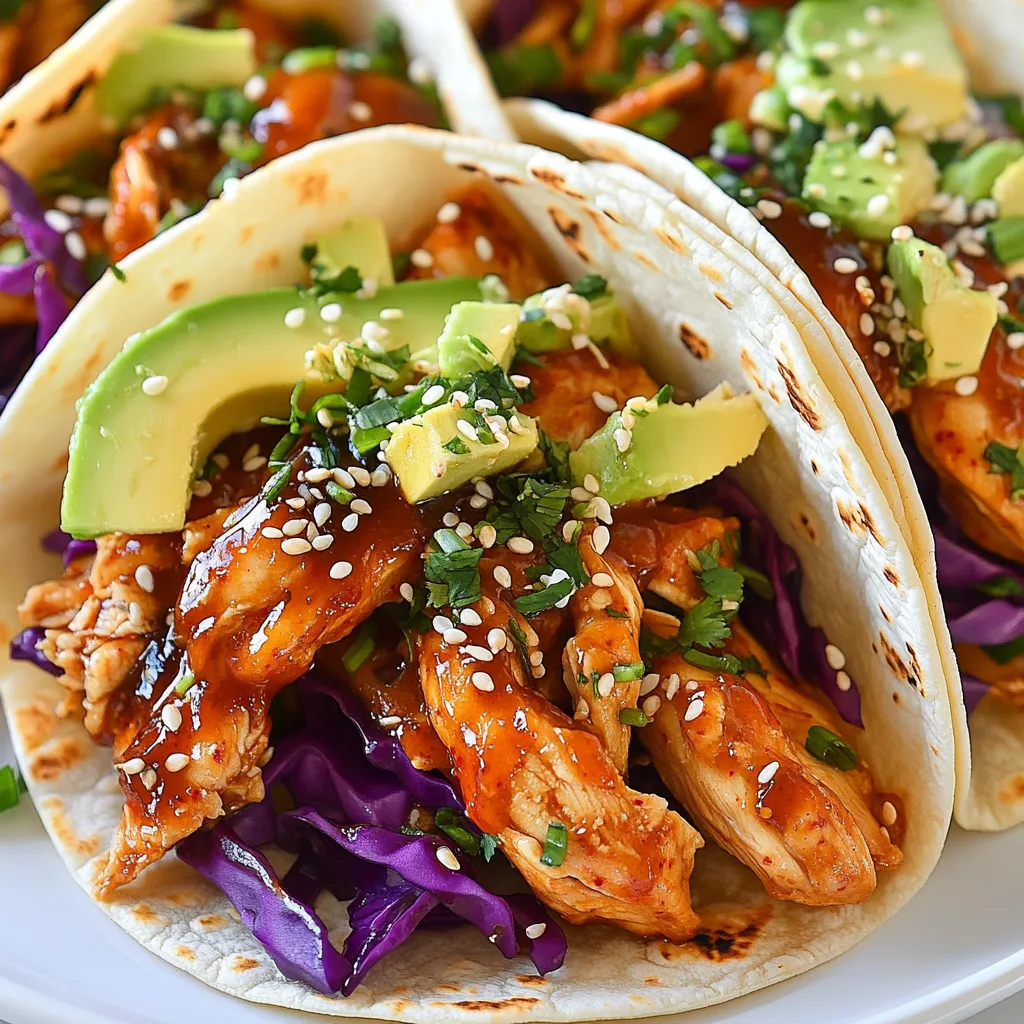 Spicy Korean Chicken Tacos Schnelle und leckere Mahlzeit