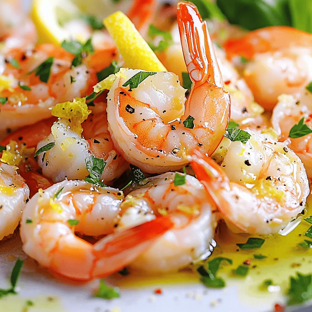 Zitronen-Knoblauch-Kräuter-Garnelen Einfaches Rezept