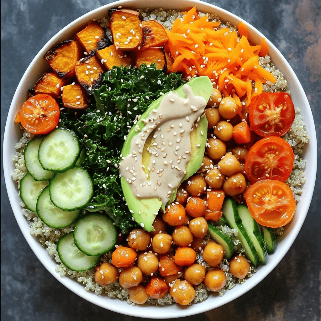 Vegan Buddha Bowl mit Tahini Dressing Einfach genießen