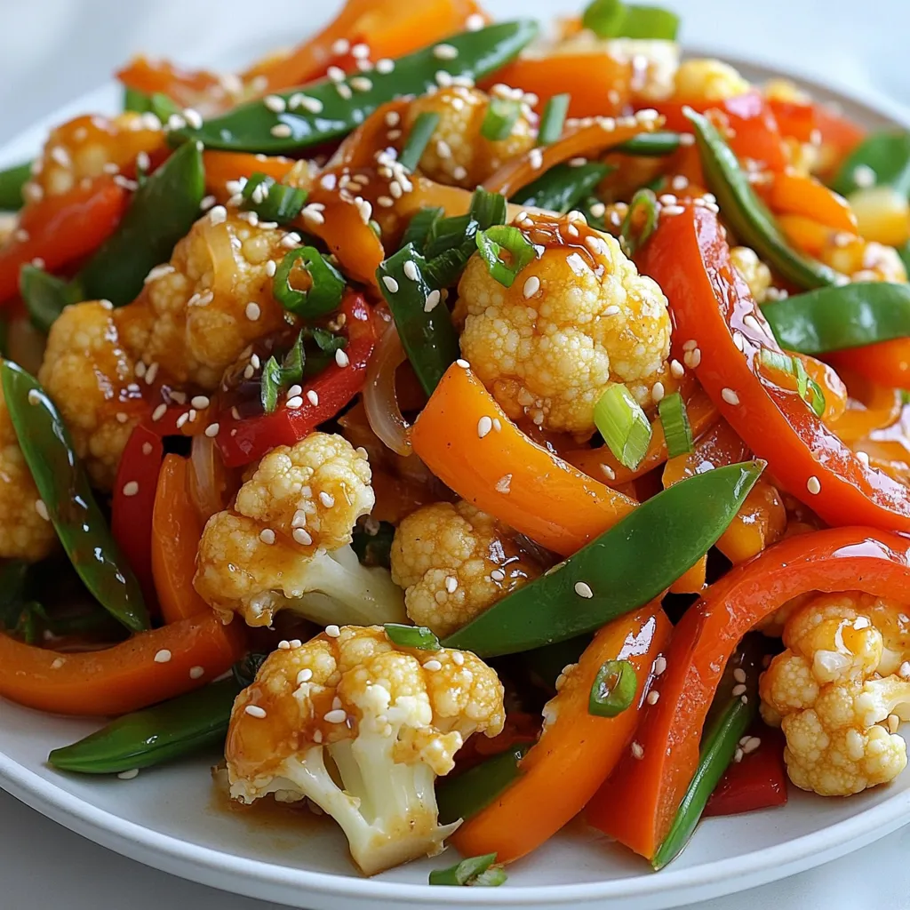 Teriyaki Blumenkohl Pfanne Schnelles und schmackhaftes Gericht