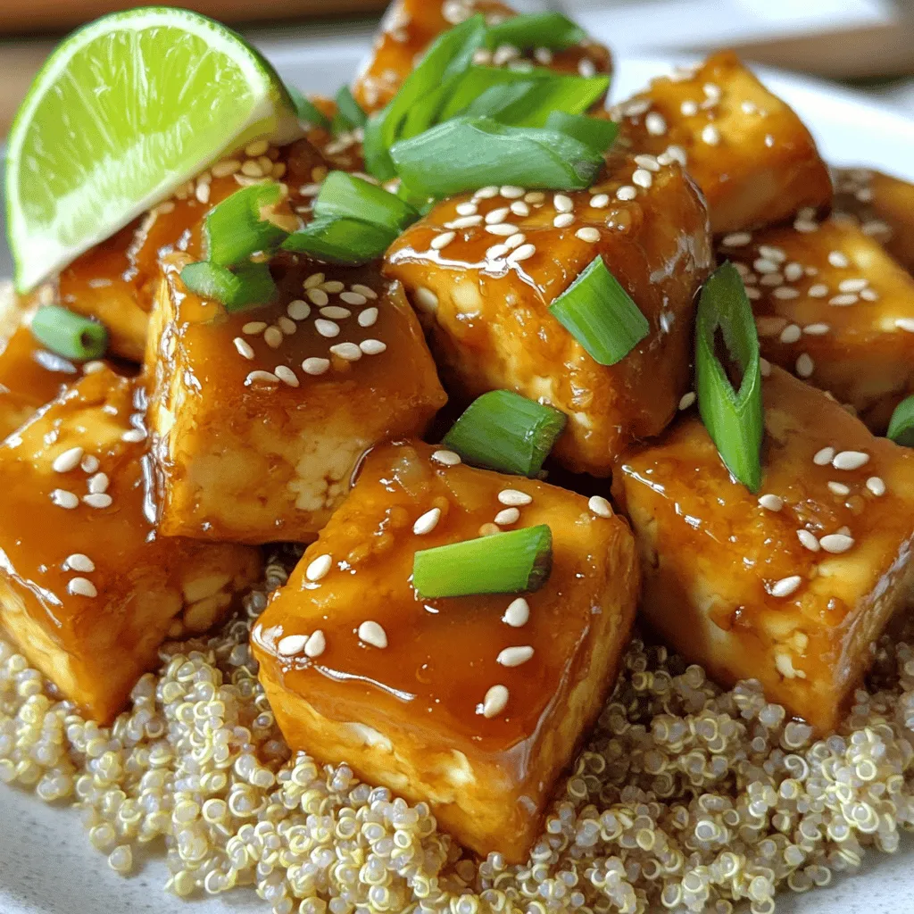Honey Glazed Sesame Tofu Einfache und gesunde Mahlzeit