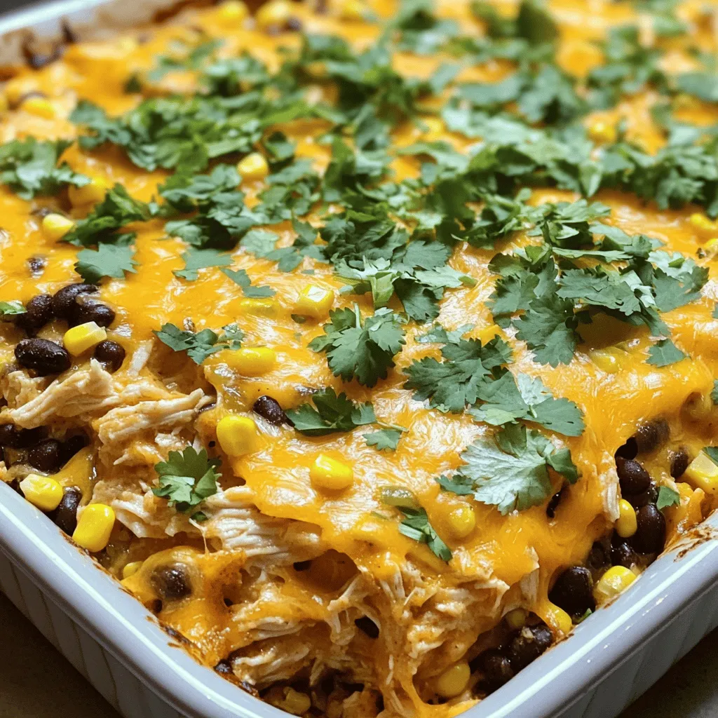 Tex Mex Chicken Casserole Einfache und köstliche Mahlzeit