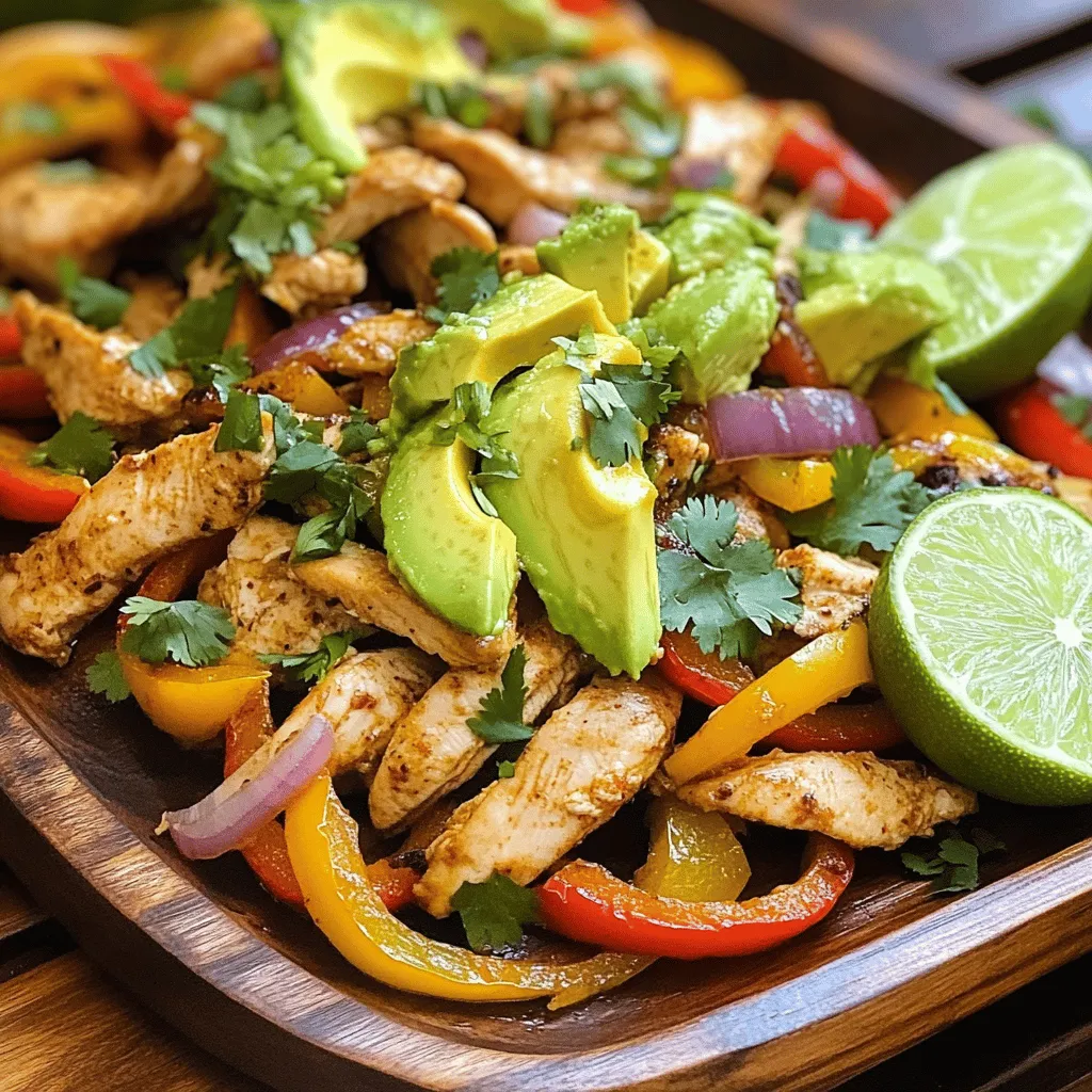 Einfache Chicken Fajitas Schnell und Geschmackvoll