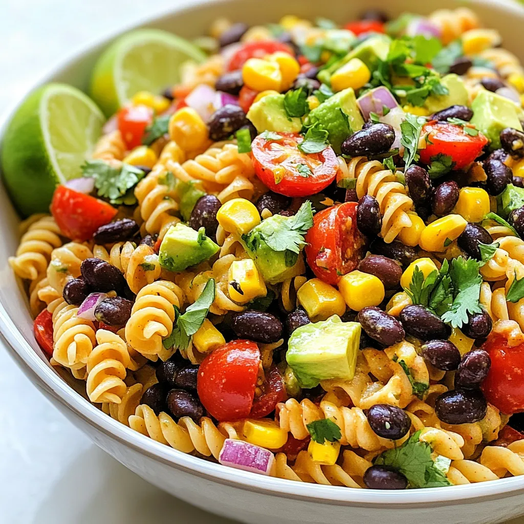 Zesty Southwest Pasta Salad Frisch und Lecker Genussschmaus