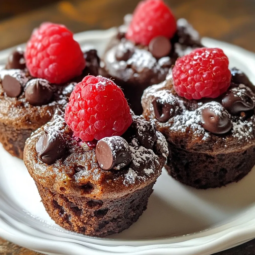 Raspberry Dark Chocolate Muffins Lecker und Einfach