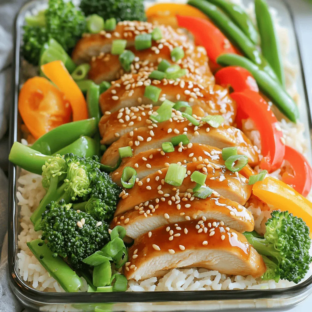 Einfaches Teriyaki-Hühnchen Meal Prep Rezept