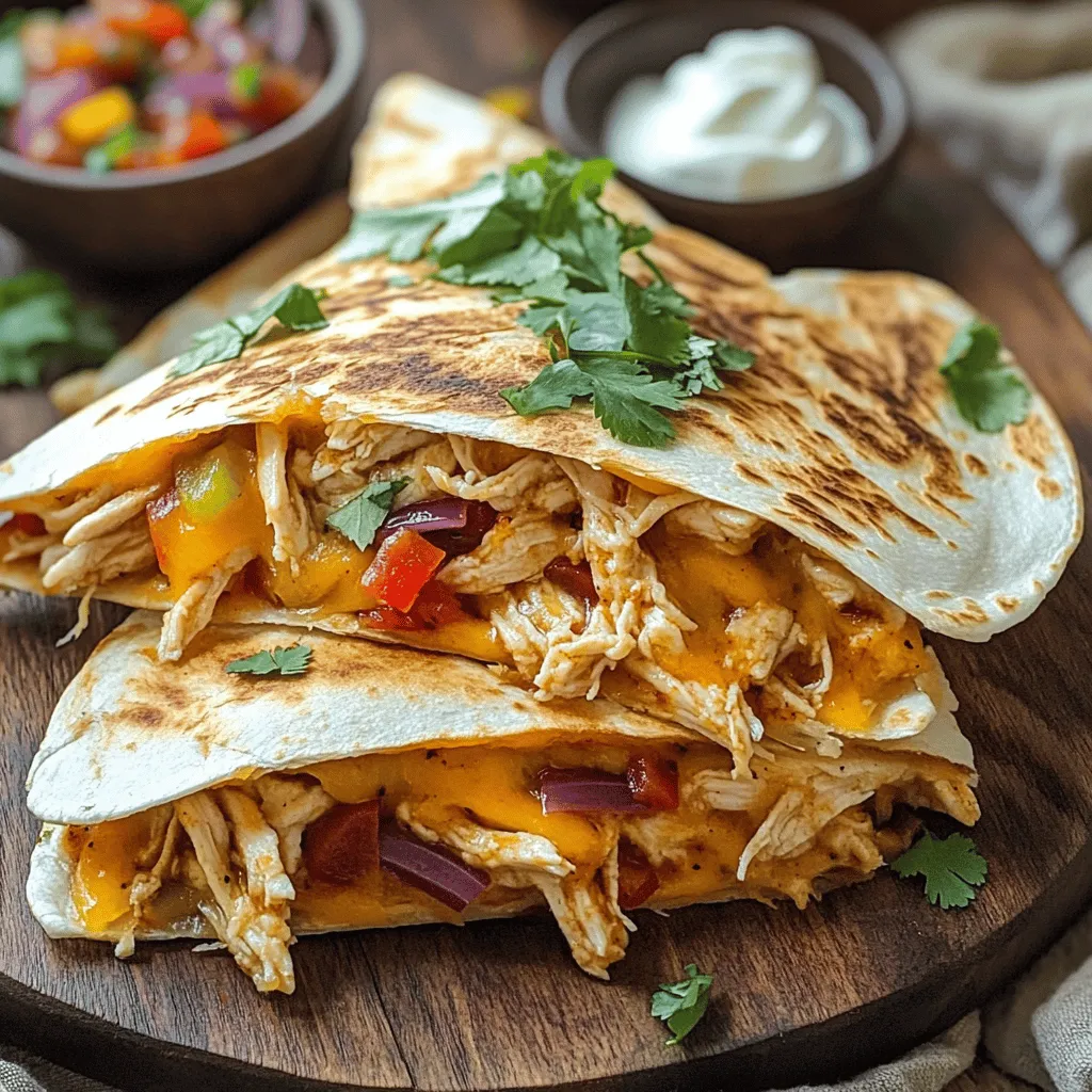 Spicy Chipotle Chicken Quesadillas Einfache Rezeptidee