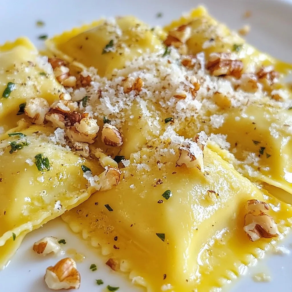 Sage Brown Butter Pumpkin Ravioli Einfach und Köstlich