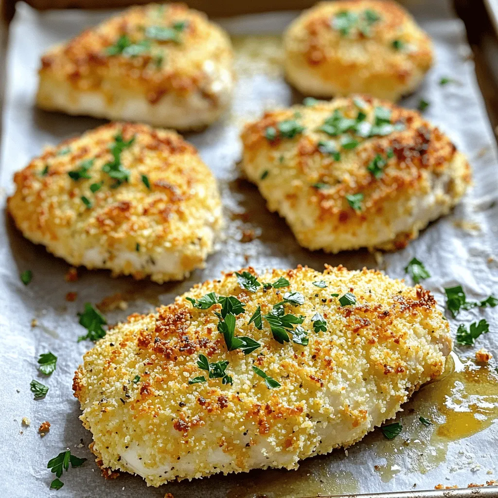 Baked Parmesan Crusted Chicken Einfach und lecker