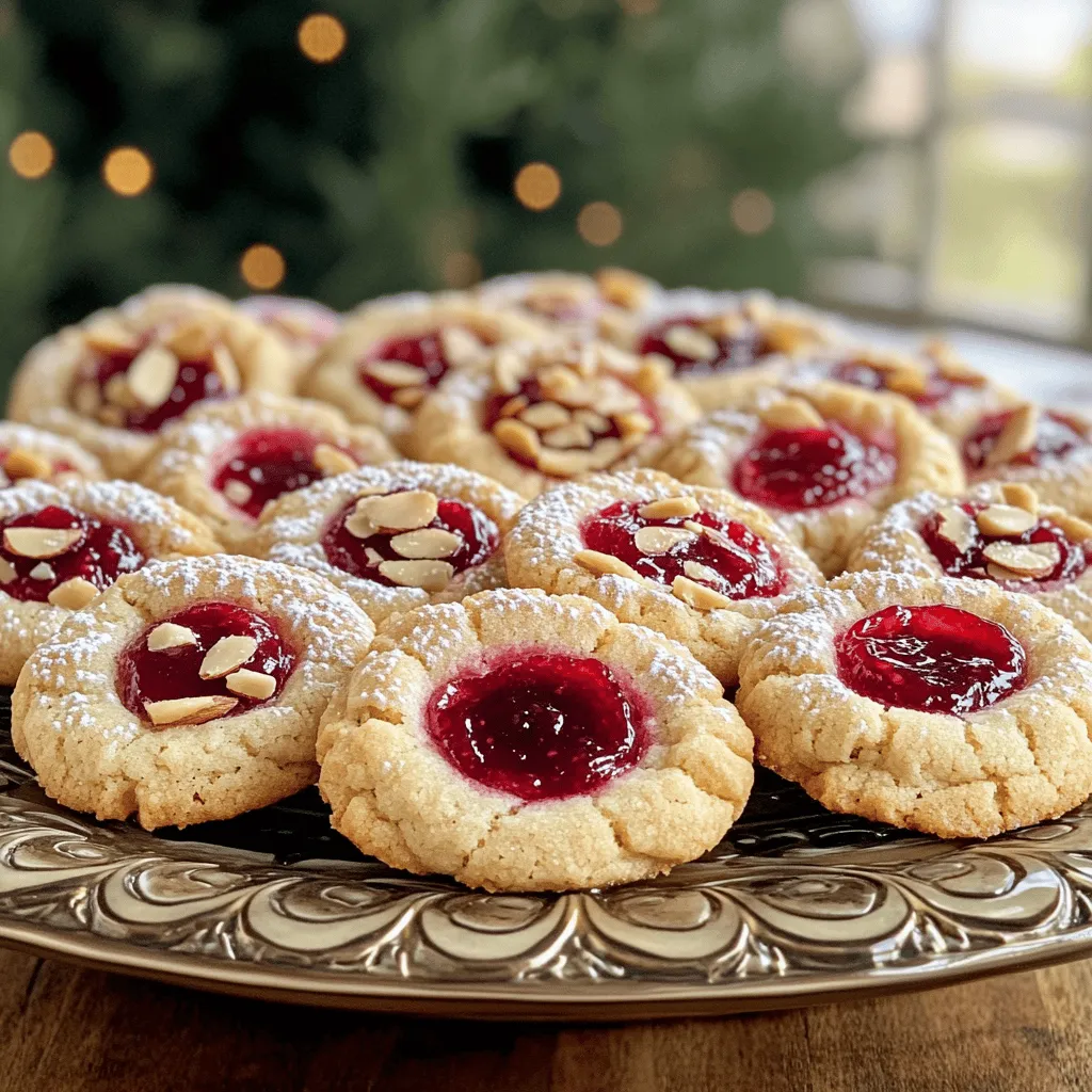 Raspberry Almond Thumbprint Cookies Einfaches Rezept