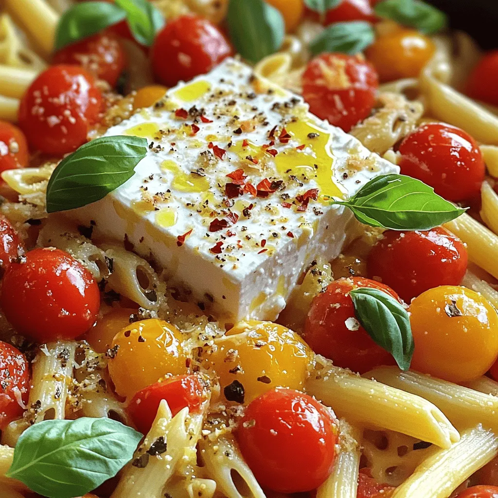 Baked Feta Pasta Einfache und schmackhafte Mahlzeit