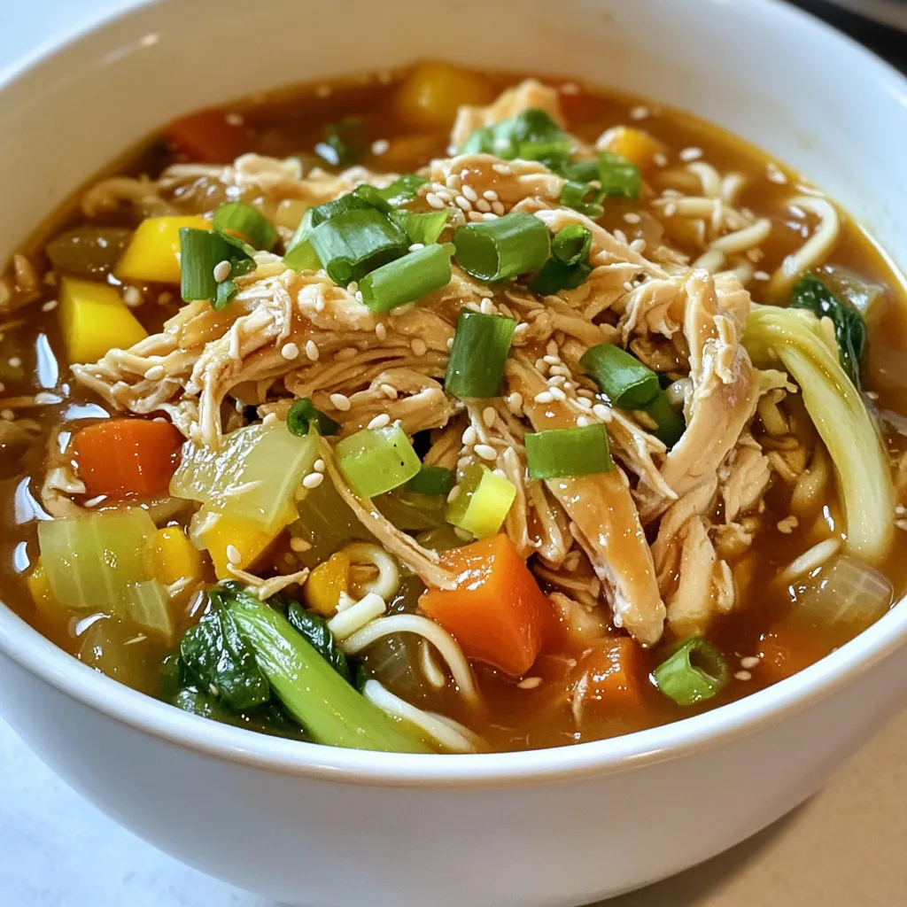 Teriyaki Chicken Noodle Soup Schnelle und einfache Rezept
