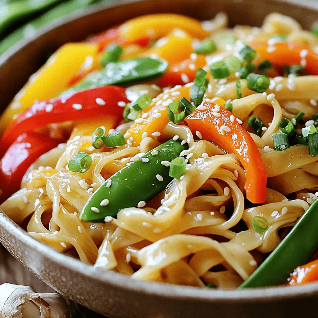 Ginger Garlic Stir Fry Noodles Schnelle und leckere Mahlzeit