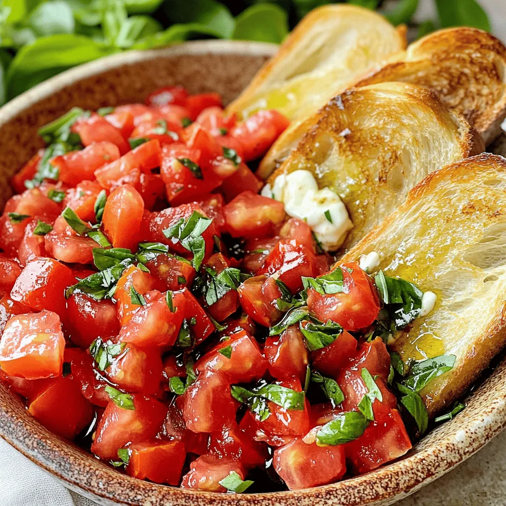 Einfaches Rezept für Simple Tomato Basil Bruschetta