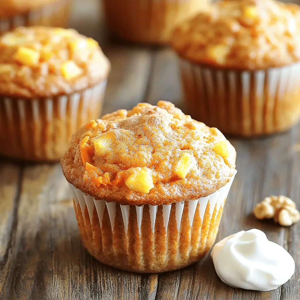 Gesunde Karottenkuchen Muffins lecker und nahrhaft