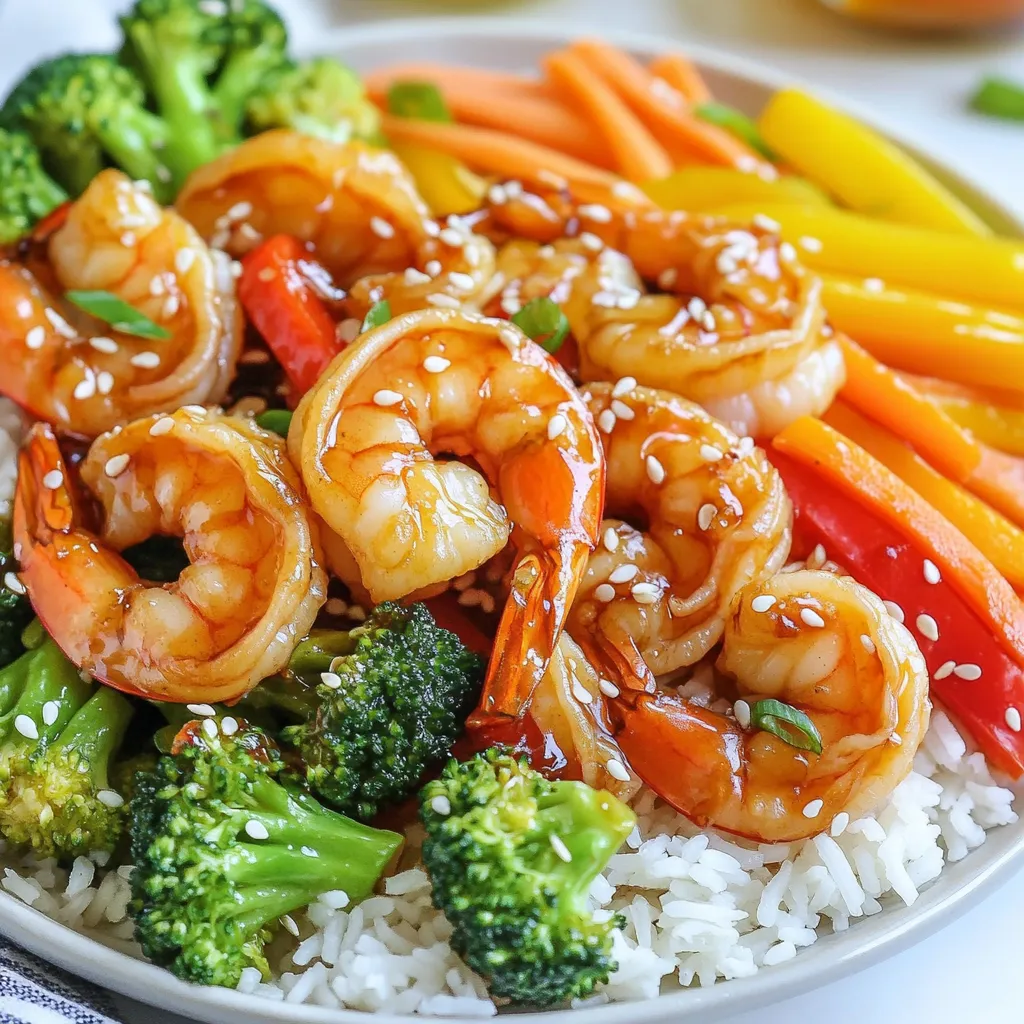 Teriyaki Garnelen Stir Fry Schnell und Einfach Rezept