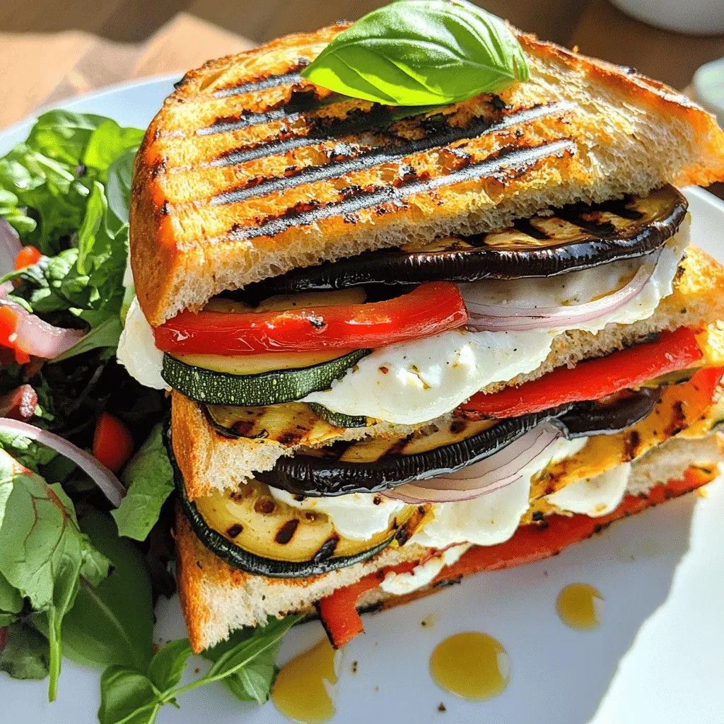Grilled Vegetable Panini Einfaches und Leckeres Rezept