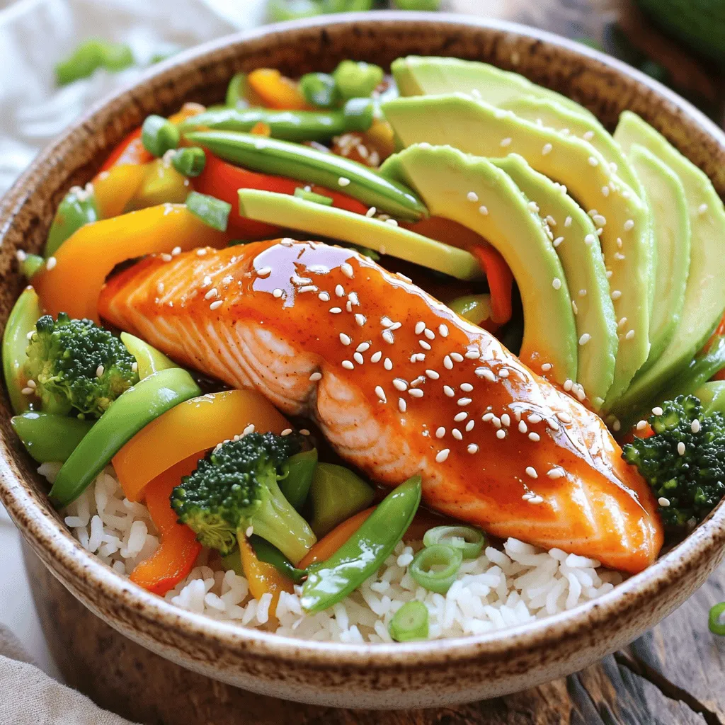 Süße Chili Lachs Schalen Einfache und leckere Mahlzeit