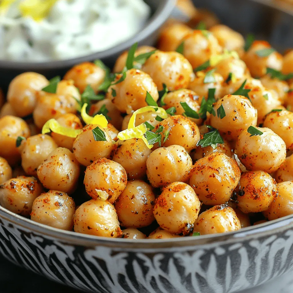 Würzige geröstete Kichererbsen knusprig und lecker