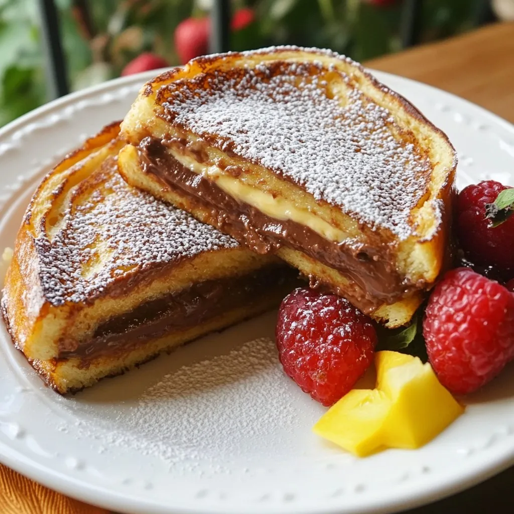 Nutella Stuffed French Toast Einfach und Lecker