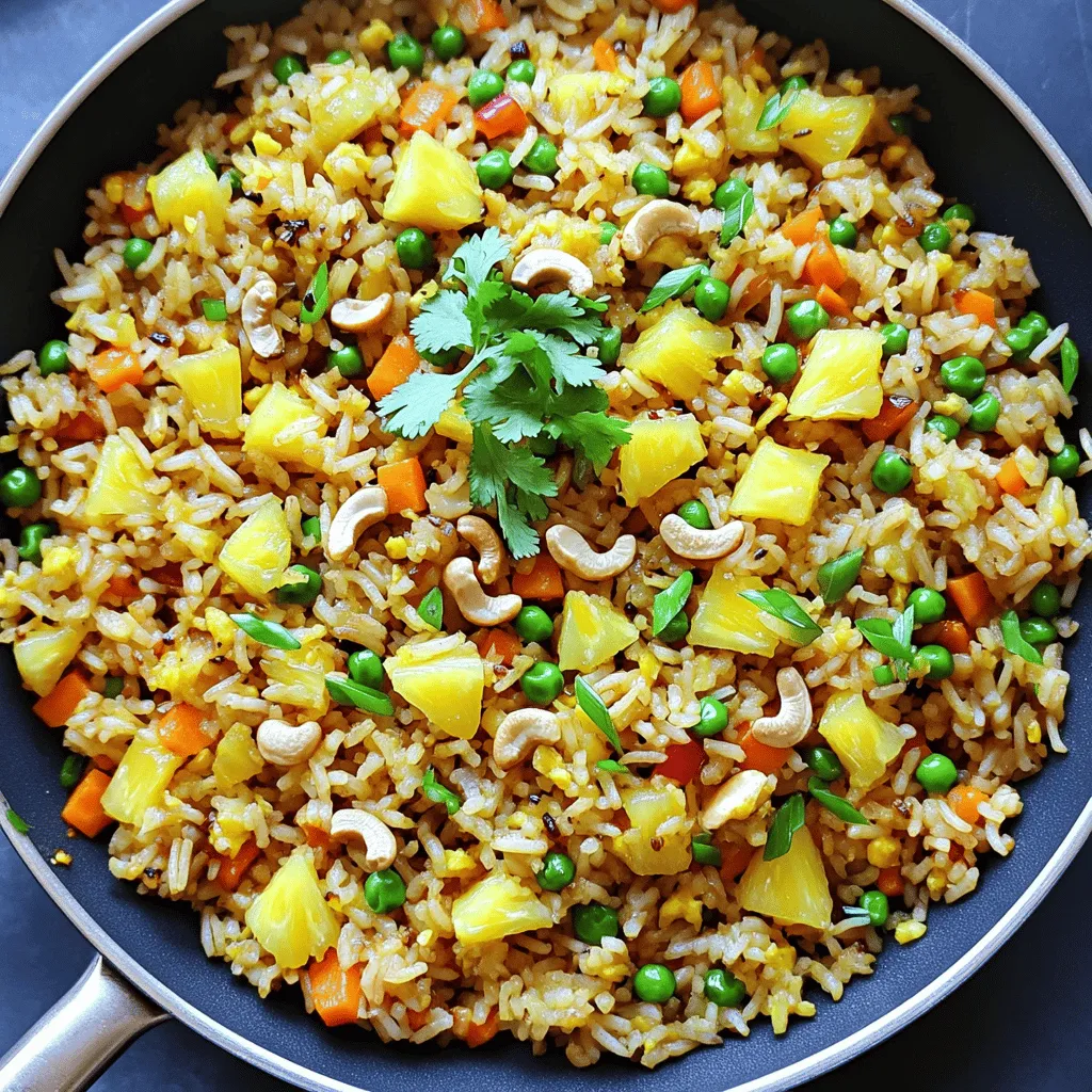 Pineapple Fried Rice Schmackhaftes Rezept für Jeden