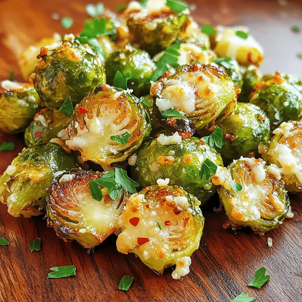 Roasted Garlic Parmesan Brussels Sprouts Lecker Genuss