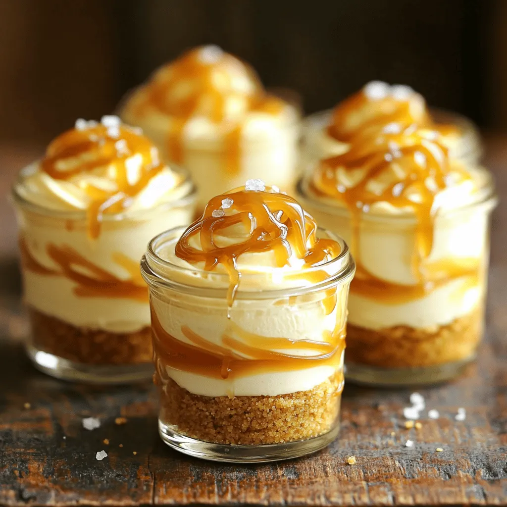 No-Bake Salted Caramel Cheesecake Cups Leckerer Genuss