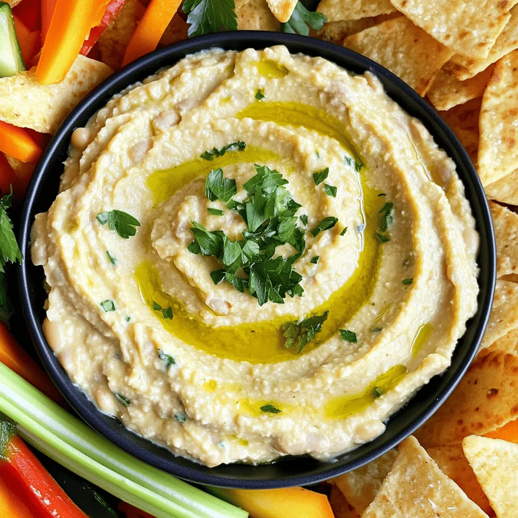 Roasted Garlic White Bean Dip lecker und einfach machen